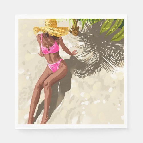 Sky above sand below peace within poster Woman Napkins