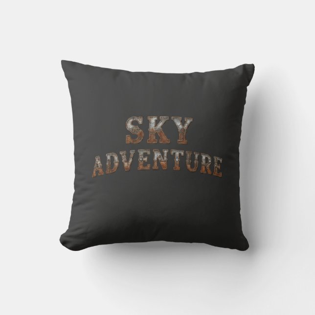 sky adventure  throw pillow (Front)