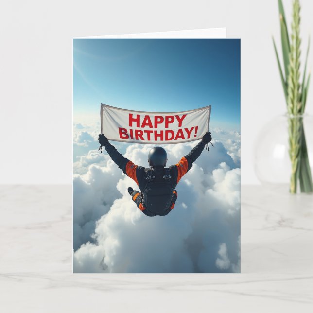 Sky Adventurer Birthday Card (Front)