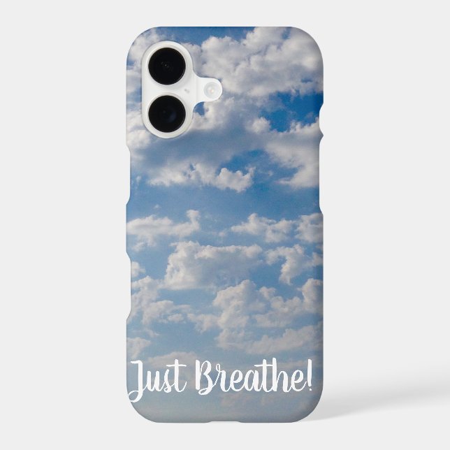 Sky and Clouds Customizable Iphone Case (Back)