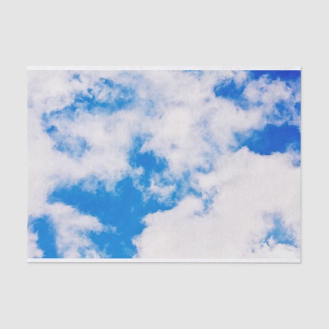 Sky and clouds greeting card tissue paper (Front)