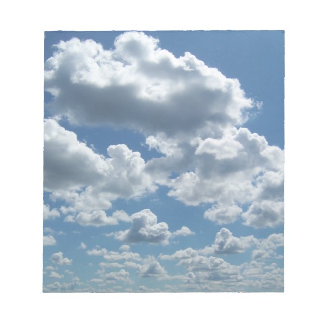 Sky and Clouds  Notepad (Front)