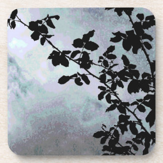 Sky and Leaves Art Coasters