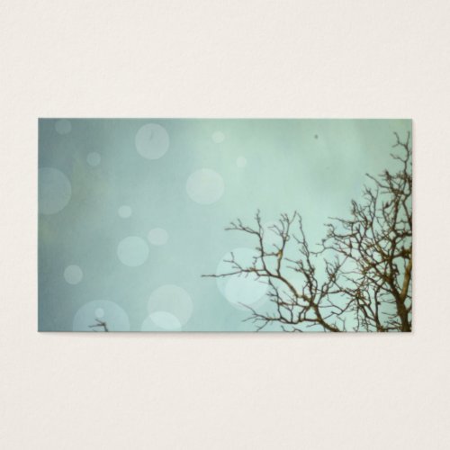 Sky and tree profile cards business card template