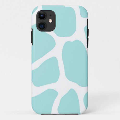 Sky and White Giraffe Print iPhone 11 Case