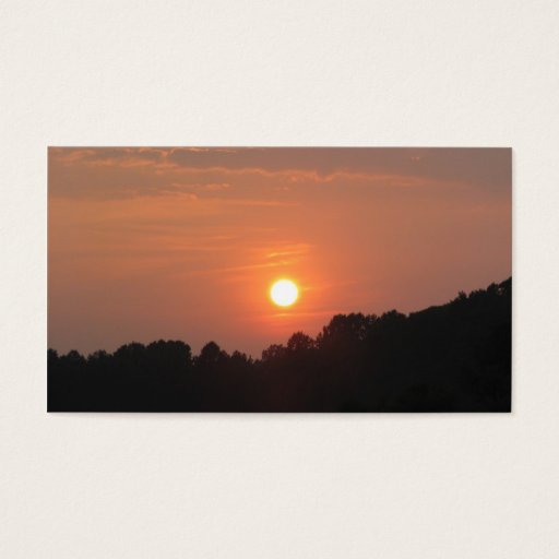 Customizable Sky at Sunset Business Card Template