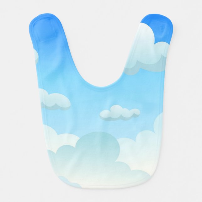 Sky Background Baby Bib  (Front)