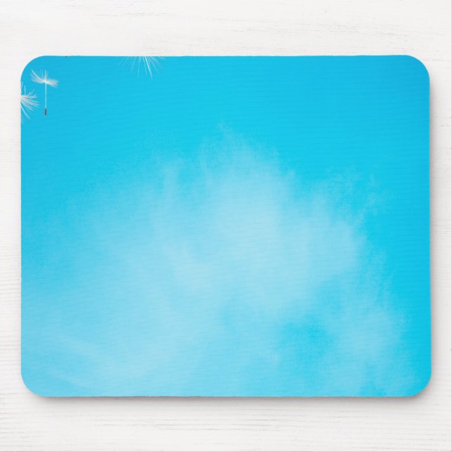 sky background - blue mouse pad (Front)