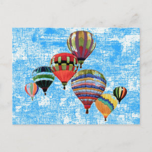Sky Balloons ~ Postcard Modern