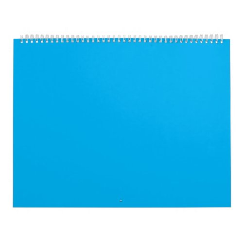 Sky Blue 00B0EF Ball Blue Calendar