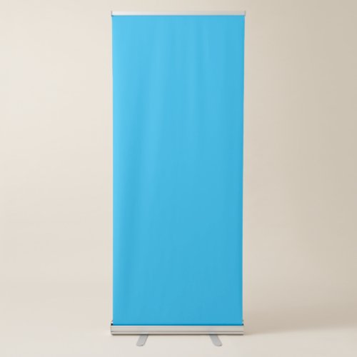 Sky Blue 00B0EF Ball Blue Retractable Banner