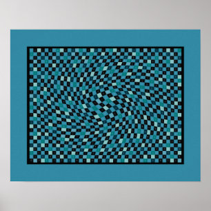Sky Blue 1200 Pieces of pi Poster
