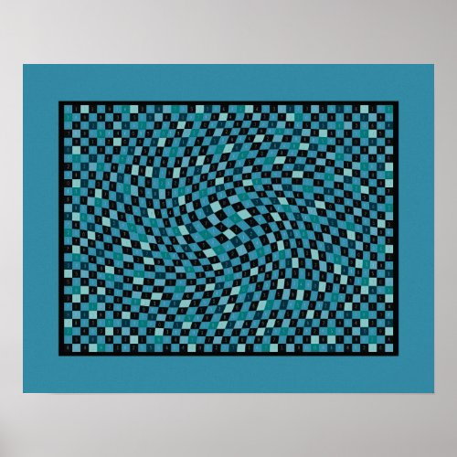 Sky Blue 1200 Pieces of pi Poster