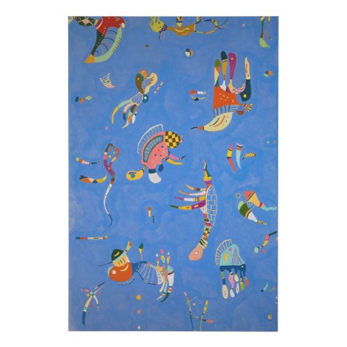 Sky Blue 1940 by Wassily Kandinsky Faux Canvas Print