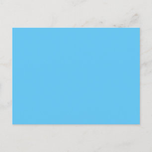 Sky Blue #5EC5F3, Blue Hosta Announcement Postcard