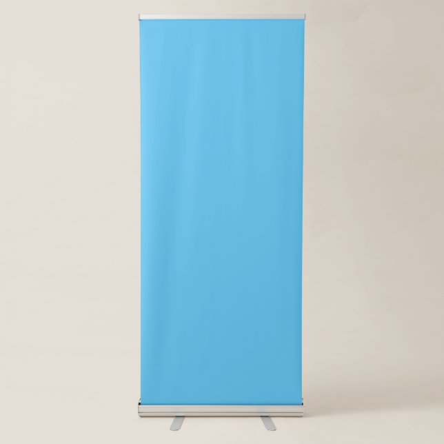 Sky Blue #5EC5F3, Blue Hosta Retractable Banner (Front)
