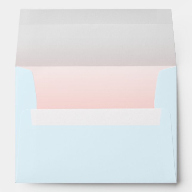 Sky Blue and Blush Envelope (Back (Bottom))