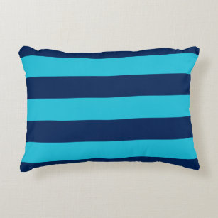 Stripe Navy and Lime Collection Decorative Accent Throw Pillows