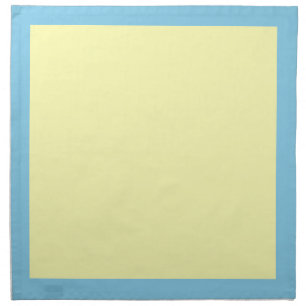 Sky Blue and Pale Yellow Napkins