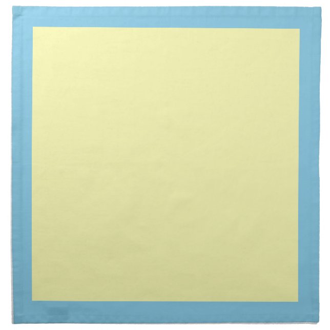 Sky Blue and Pale Yellow Napkins (Front)