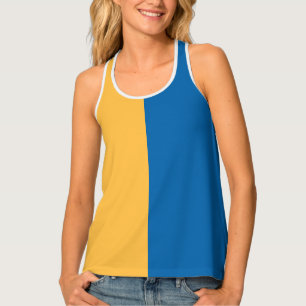 Sky Blue and Warm Yellow Meet Half-Way Tank Top