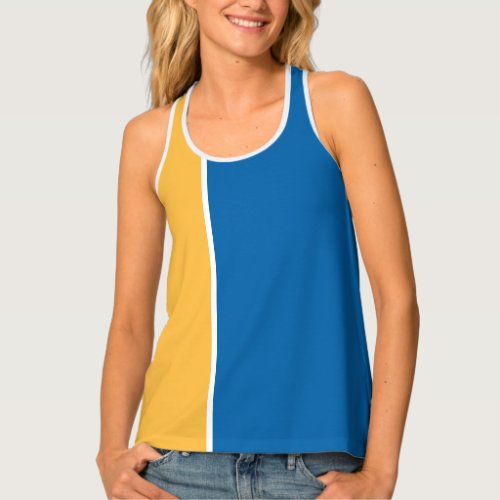 Sky Blue and Warm Yellow  Tank Top