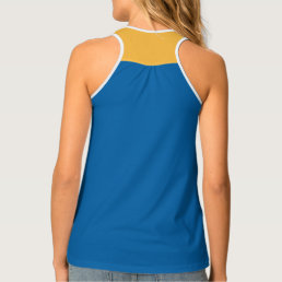 Sky Blue and Warm Yellow Tank Top