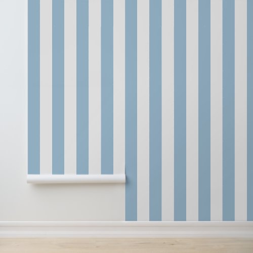 Sky Blue and White Bold Vertical Stripes Wallpaper Sky Blue and White Bold Vertical Stripes Wallpaper