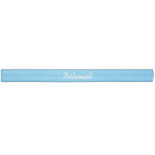Sky blue and white Bridesmaid Elastic Hair Tie (Unwrapped)