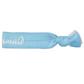 Sky blue and white Bridesmaid Elastic Hair Tie (Right)
