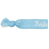 Sky blue and white Bridesmaid Elastic Hair Tie (Left)