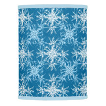 Sky Blue and White on Bahama Blue Damask