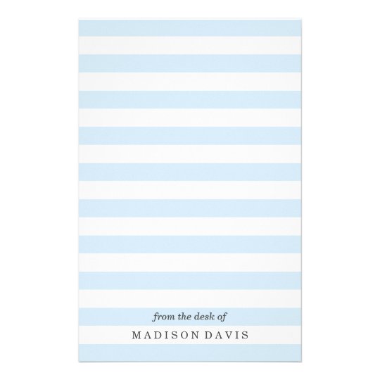 Sky Blue and White Stripes | Stationery | Zazzle.com