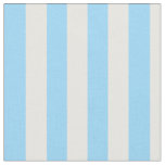 Sky Blue and White Vertical Stripes Fabric