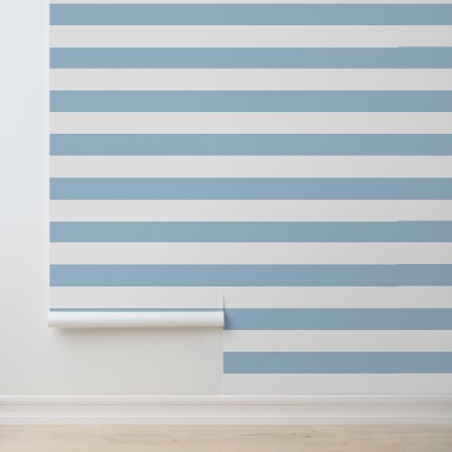 Sky Blue and White Wide Horizontal Stripes Wallpaper Sky Blue and White Wide Horizontal Stripes Wallpaper