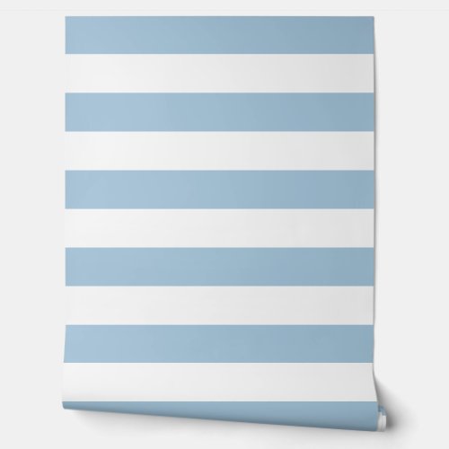 Sky Blue and White Wide Horizontal Stripes Wallpaper Sky Blue and White Wide Horizontal Stripes Wallpaper