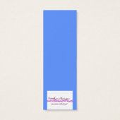 Sky Blue Angel, Mini Bookmarks (Back)