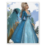 Sky Blue Angel Temporary Tattoos