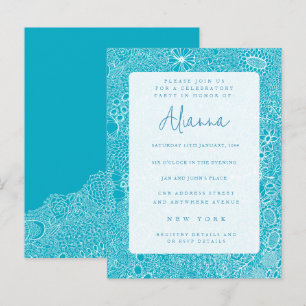 Sky Blue Any Special Occasion Party Invite