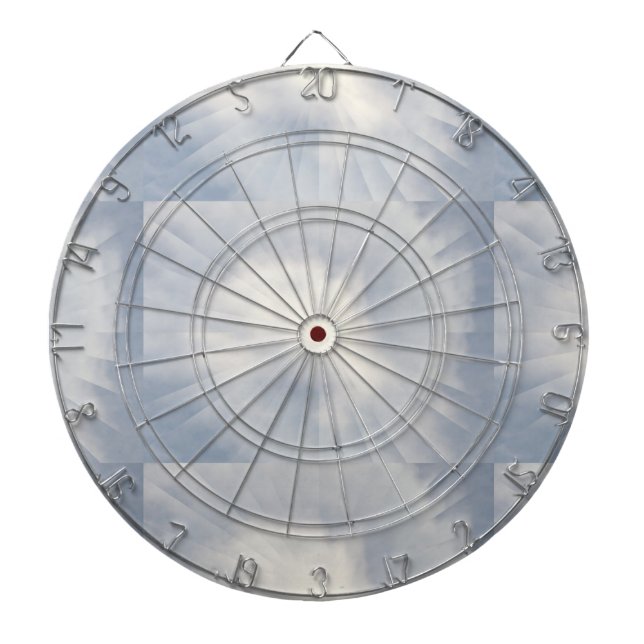 Sky Blue Background Dart Board (Front)