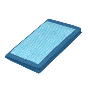 Sky Blue Brick Tri-fold Wallet