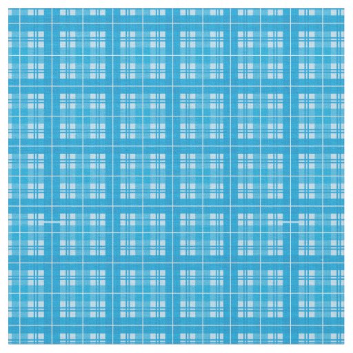 Sky Blue Bright Gingham Plaid Tartan Fabric
