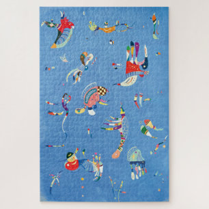 Sky Blue by Wassily Kandinsky Jigsaw Puzzle