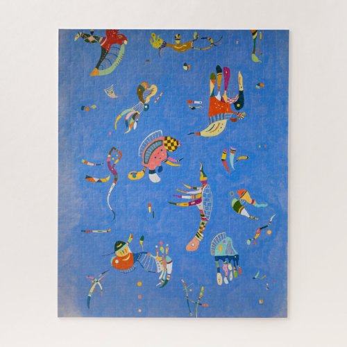 Sky Blue by Wassily Kandinsky Jigsaw Puzzle