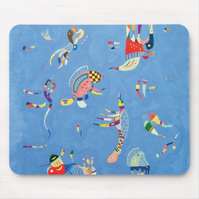 Sky Blue by Wassily Kandinsky Mouse Pad (Front)