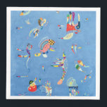 Sky Blue by Wassily Kandinsky Paper Dinner Napkins<br><div class="desc">Please visit my store for more interesting design and more color choice.
=> zazzle.com/colorfulworld*</div>