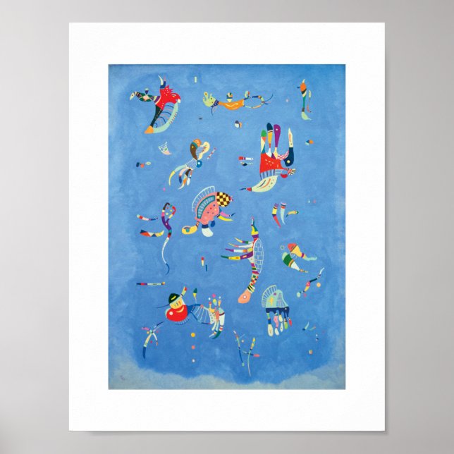 Sky Blue by Wassily Kandinsky Poster (Front)