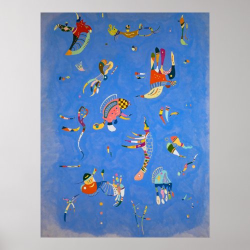 Sky Blue by Wassily Kandinsky Poster