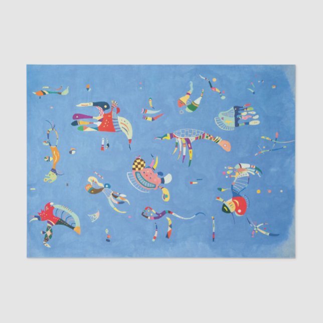 Sky Blue by Wassily Kandinsky Tissue Paper (Front)
