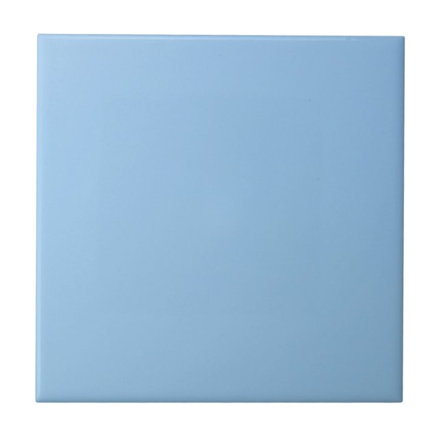 Sky Blue Coastal Ceramic Tile (Front)